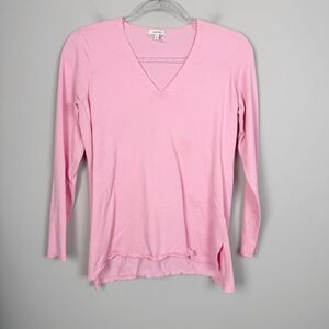 TYLER BOE | Medium Pink V-Neck Lightweight Sweater Women’s Size Small